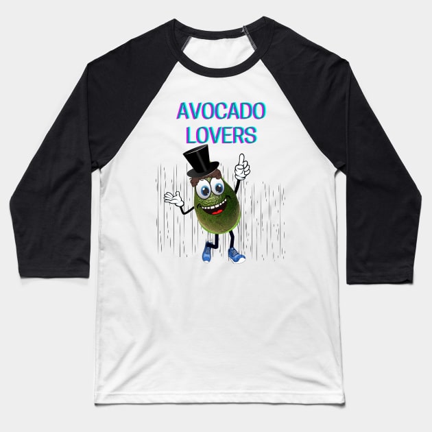 Avocado Lovers Baseball T-Shirt by BeatyinChaos